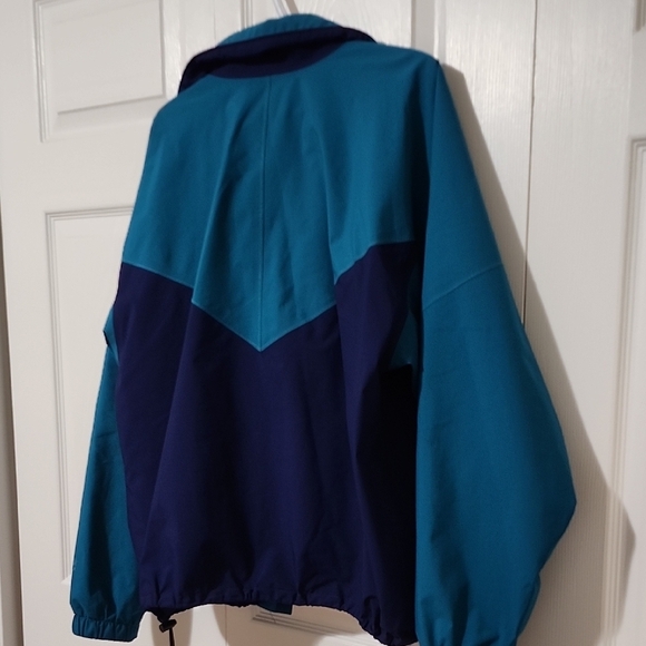 Far West Canada Blue Vintage Windbreaker with Color-Blocking Y2K - Picture 5 of 6